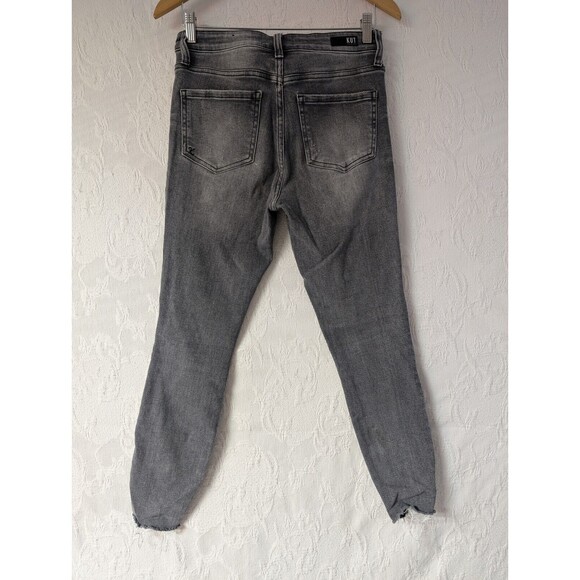 KUT From The Kloth Gray Connie High Rise Women 6 Ankle Skinny Distressed Jeans - Picture 2 of 14